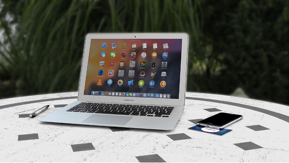 a laptop on a table